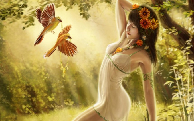 fantasy-girl-in-spring-wallpap